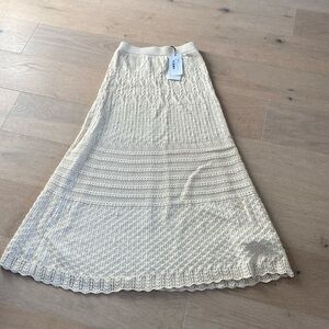 NWT ba&sh Lena Skirt, Ecru, Sz 1